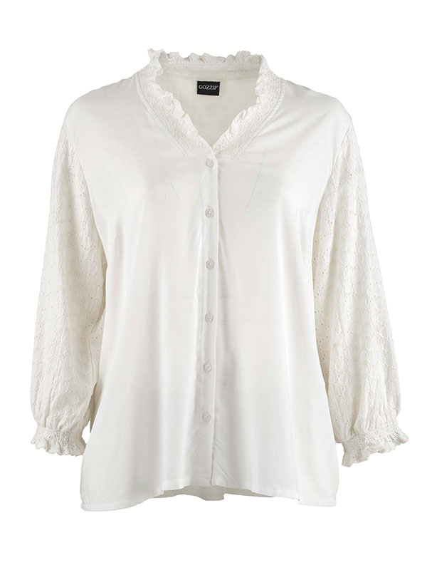 FLO - Plus Size Skjorte fra Gozzip