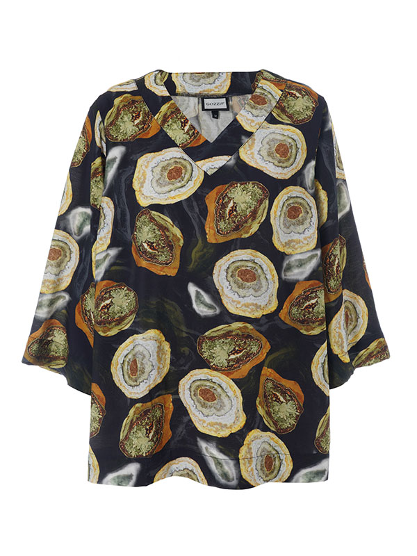SVANHILDR - Plus Size Bluse fra Gozzip