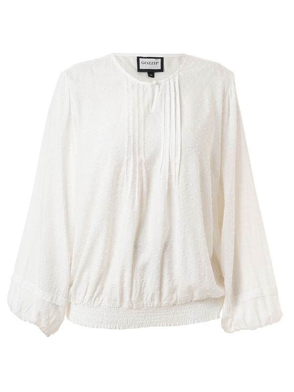 GABRIELLA - Plus Size Bluse fra Gozzip