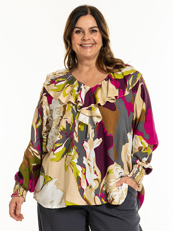 GYTHA - Plus Size Bluse fra Gozzip