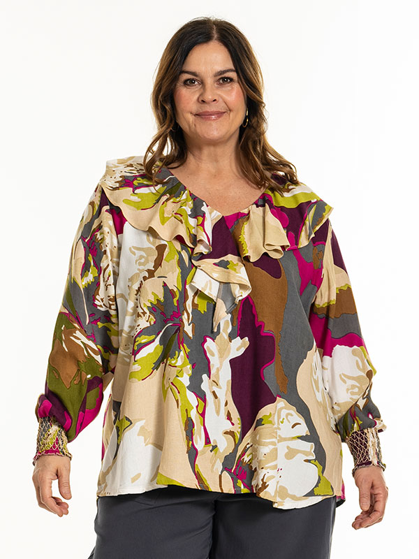 GYTHA - Plus Size Bluse fra Gozzip