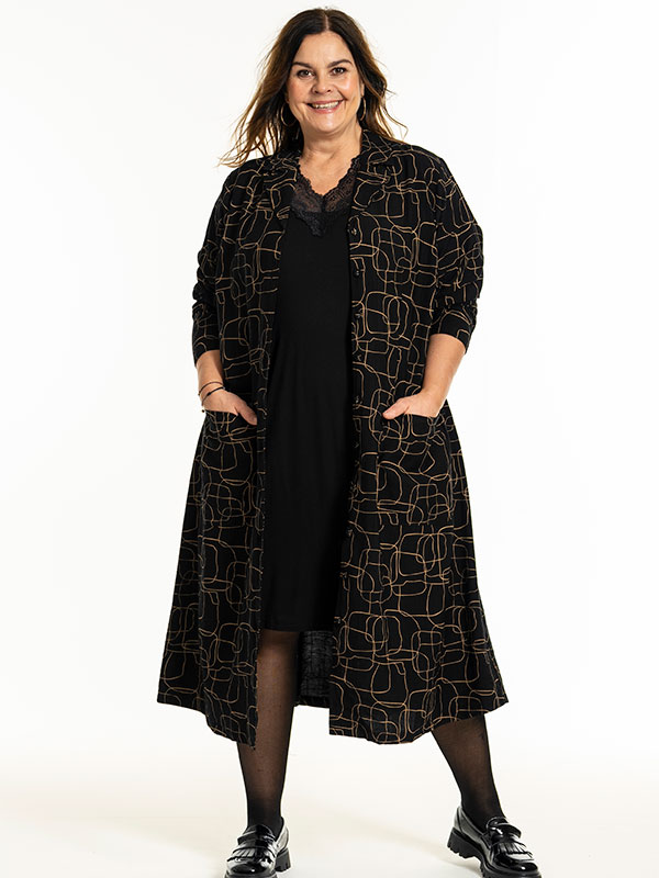 GUNDE - Plus Size Kjole fra Gozzip