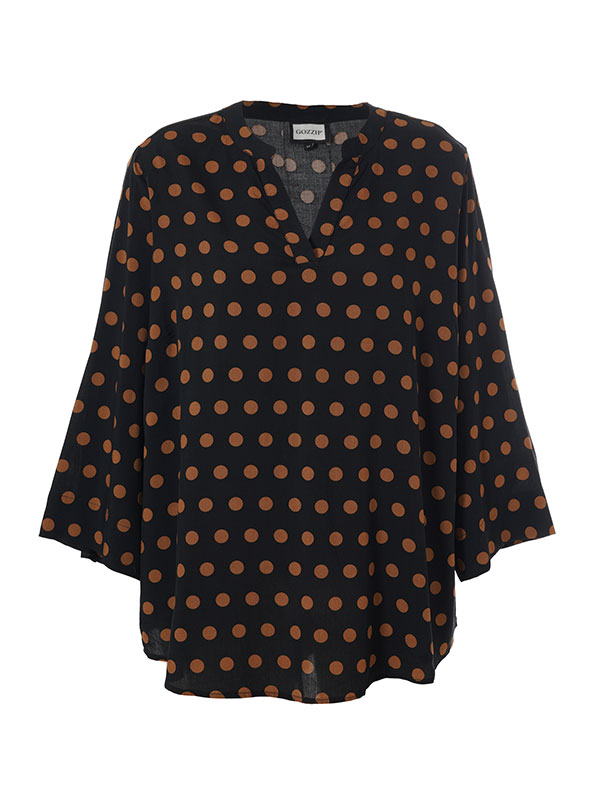 BILLIE - Plus Size Bluse fra Gozzip