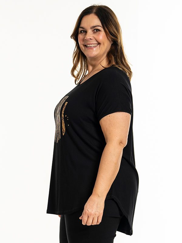 GITTE - Plus Size T-shirt fra Gozzip