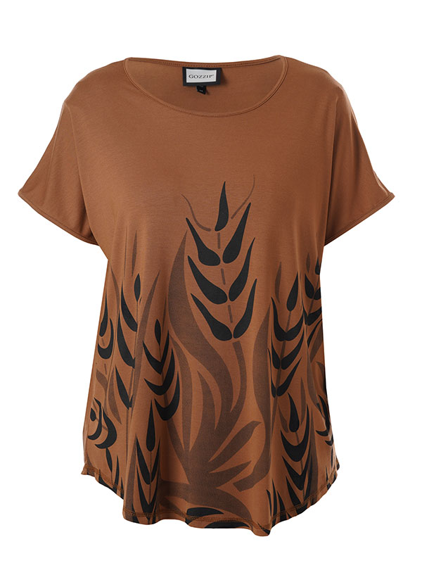 GITTE - Plus Size T-shirt fra Gozzip