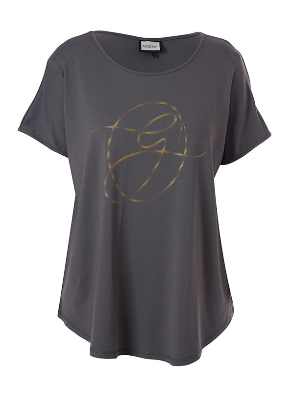 GITTE - Plus Size T-shirt fra Gozzip