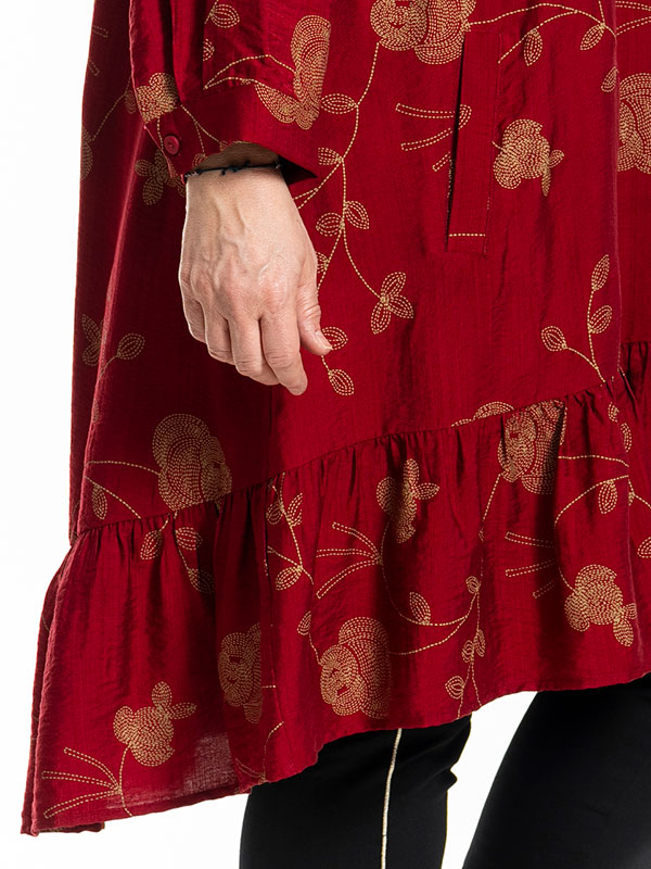 EDITH - Plus Size Tunika fra Gozzip