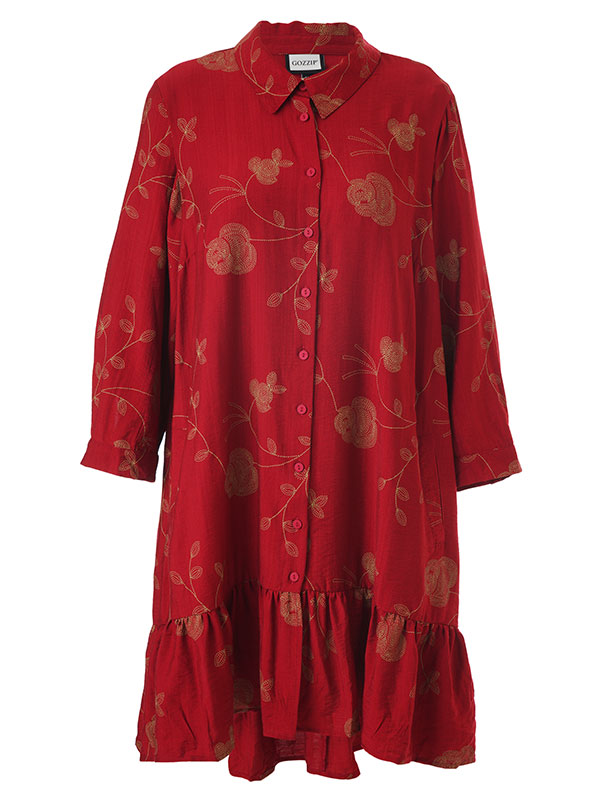 EDITH - Plus Size Tunika fra Gozzip