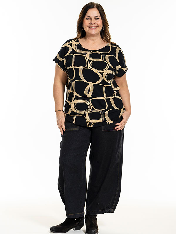 GITTE - Plus Size T-shirt fra Gozzip