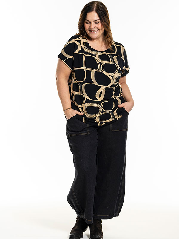 GITTE - Plus Size T-shirt fra Gozzip