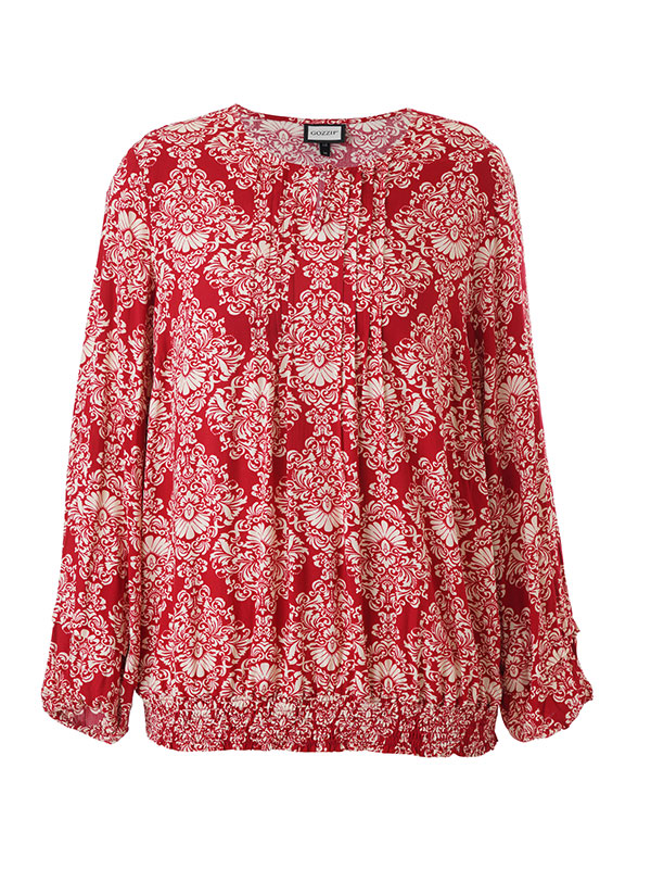 GABRIELLA - Plus Size Bluse fra Gozzip