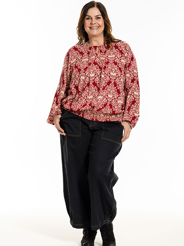 GABRIELLA - Plus Size Bluse fra Gozzip