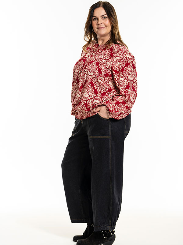 GABRIELLA - Plus Size Bluse fra Gozzip