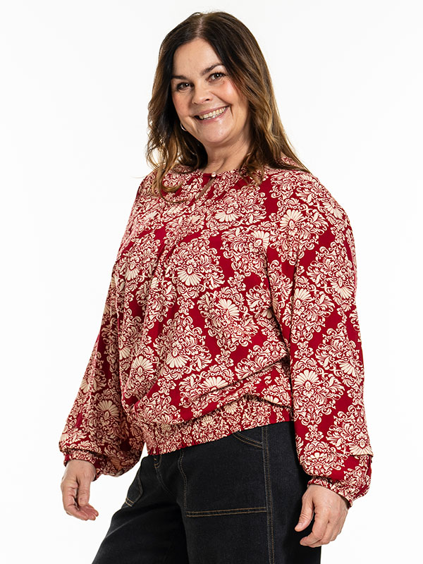 GABRIELLA - Plus Size Bluse fra Gozzip