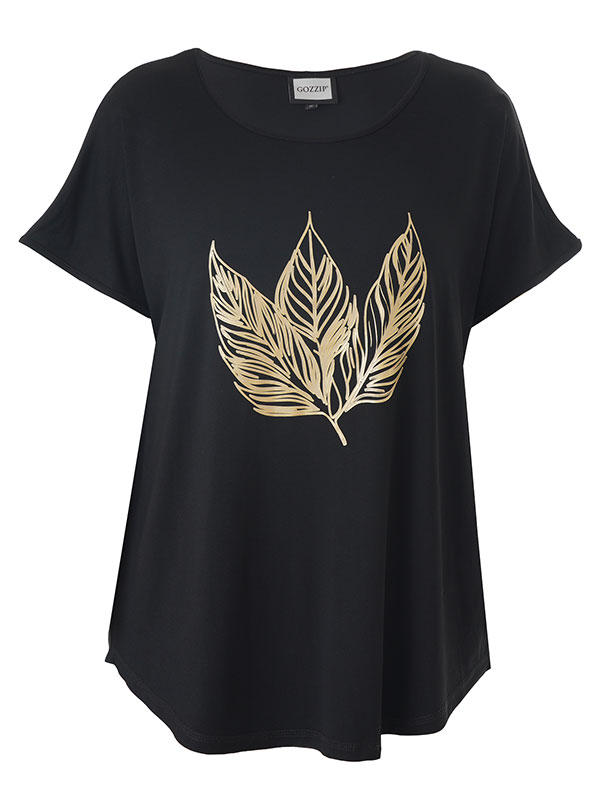 GITTE - Plus Size T-shirt fra Gozzip