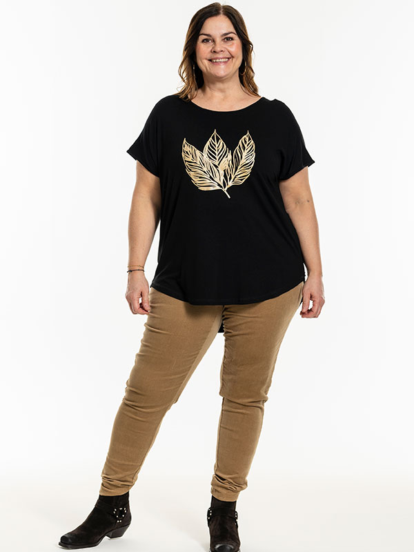 GITTE - Plus Size T-shirt fra Gozzip