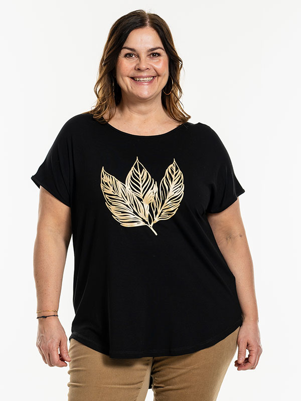 GITTE - Plus Size T-shirt fra Gozzip