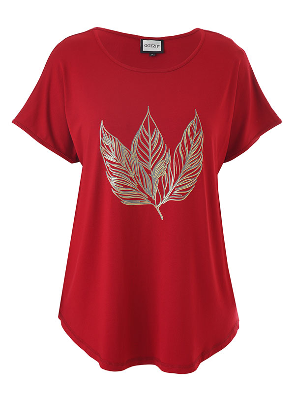 GITTE - Plus Size T-shirt fra Gozzip