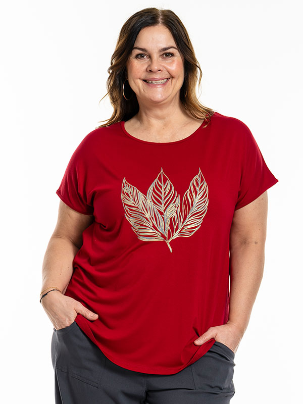 GITTE - Plus Size T-shirt fra Gozzip