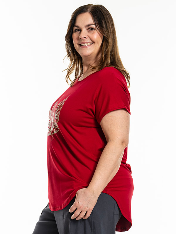 GITTE - Plus Size T-shirt fra Gozzip
