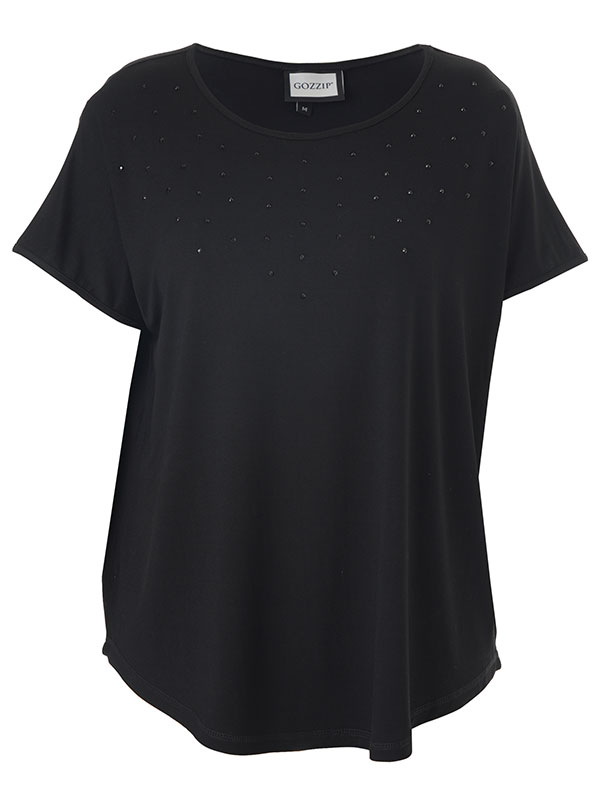 GITTE - Plus Size T-shirt fra Gozzip