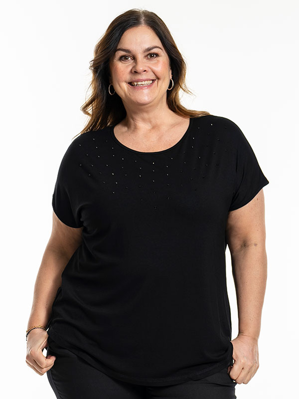 GITTE - Plus Size T-shirt fra Gozzip