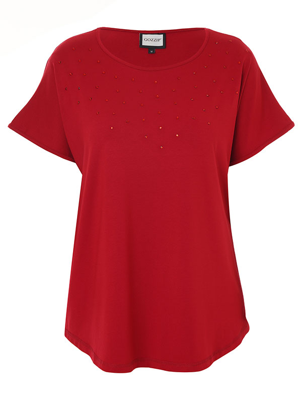 GITTE - Plus Size T-shirt fra Gozzip
