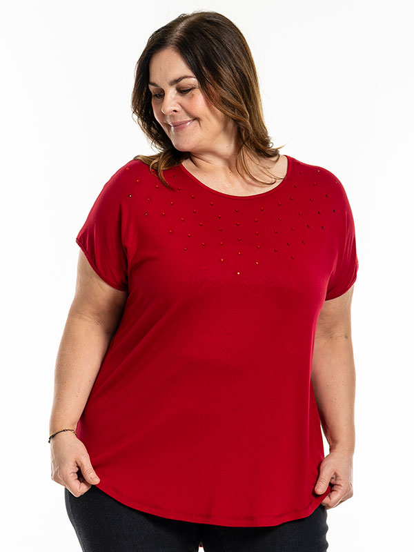 GITTE - Plus Size T-shirt fra Gozzip