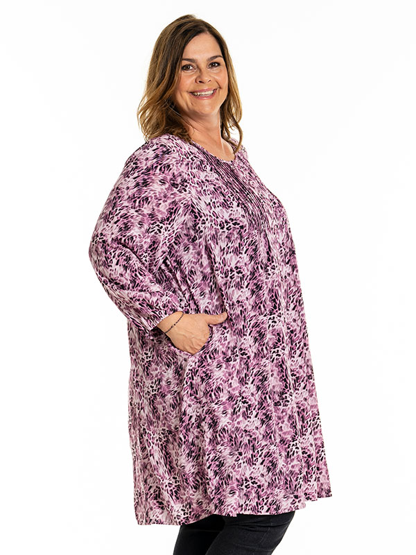 JOHANNE - Plus Size Tunika fra Gozzip