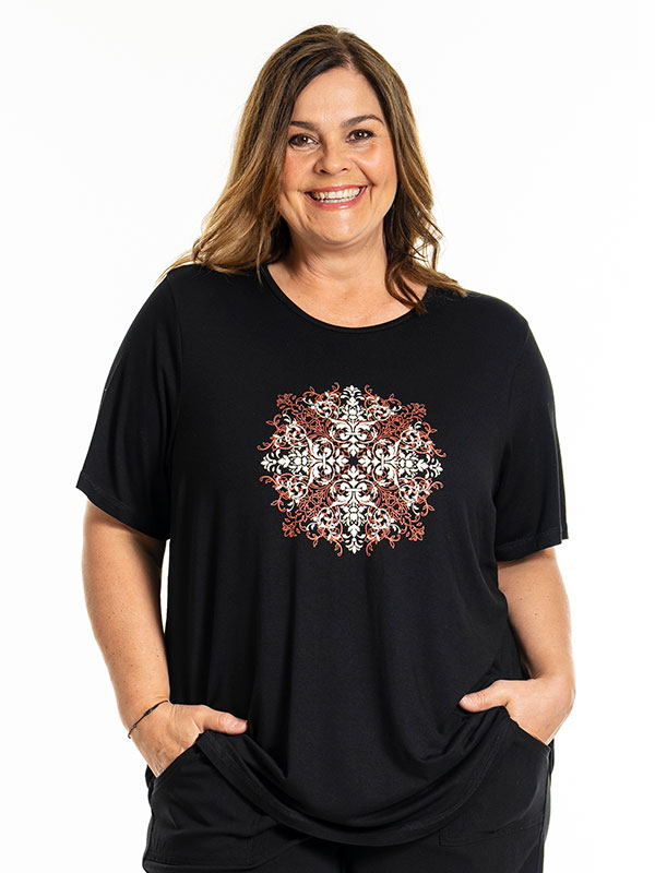 BIRKA - Plus Size T-shirt fra Gozzip