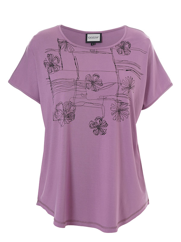 GITTE - Plus Size T-shirt fra Gozzip