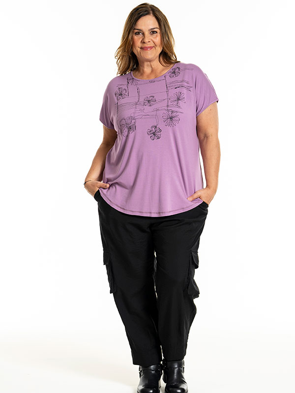 GITTE - Plus Size T-shirt fra Gozzip
