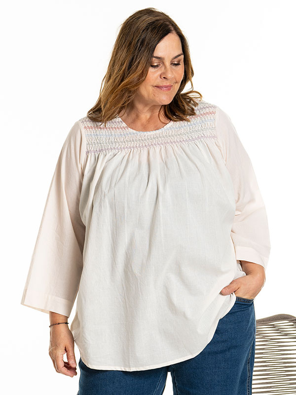 INGFRED - Plus Size Bluse fra Gozzip