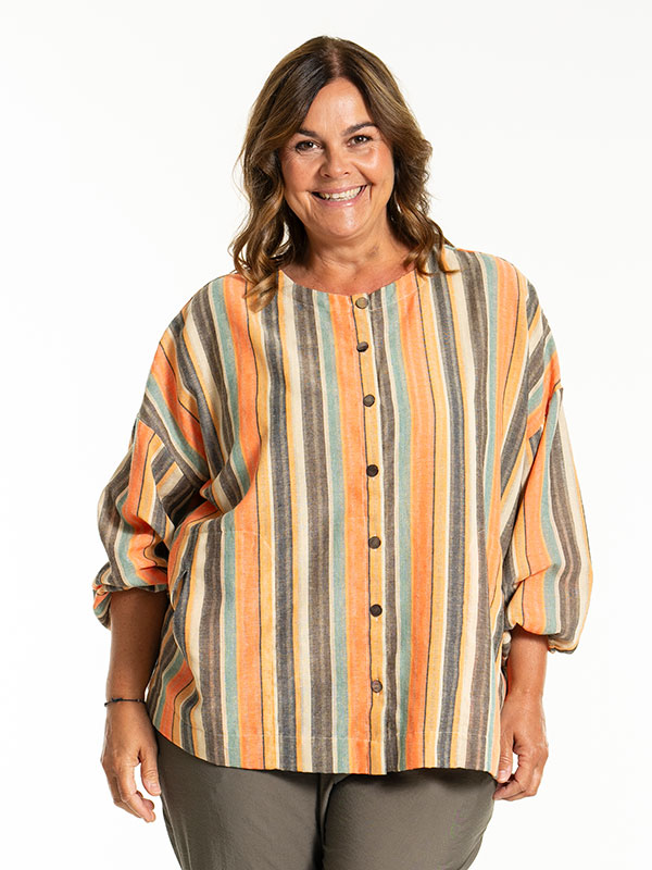 ANN-MARI - Plus Size Bluse fra Gozzip