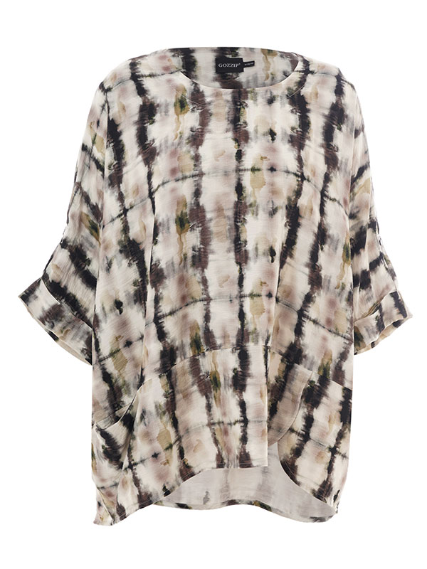 ELISSA - Plus Size Bluse fra Gozzip