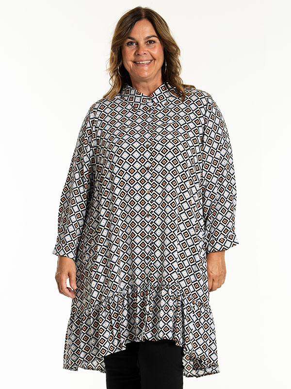 EDITH - Plus Size Tunika fra Gozzip