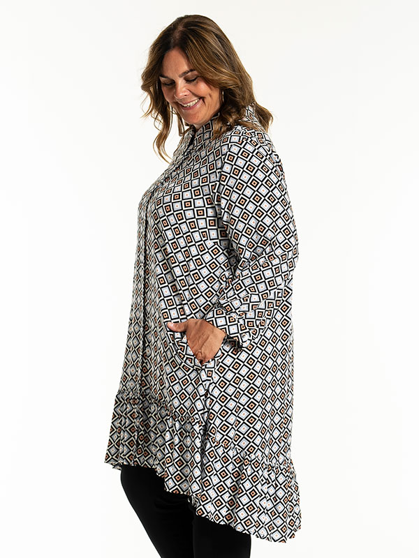 EDITH - Plus Size Tunika fra Gozzip