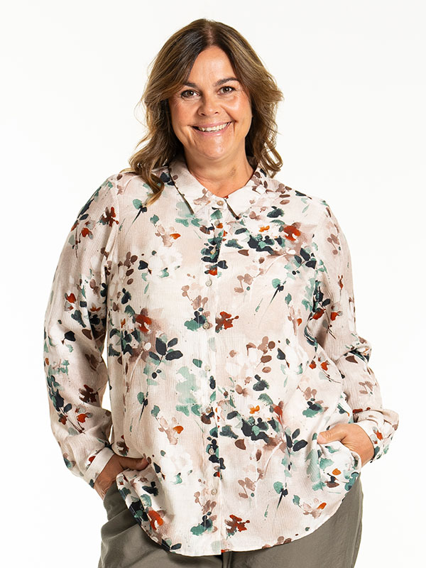 KARINA - Plus Size Skjorte fra Gozzip