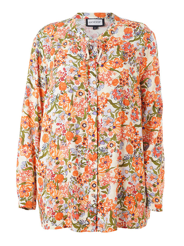 JANETT - Plus Size Bluse fra Gozzip
