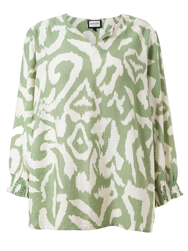 JILIAN - Plus Size Bluse fra Gozzip
