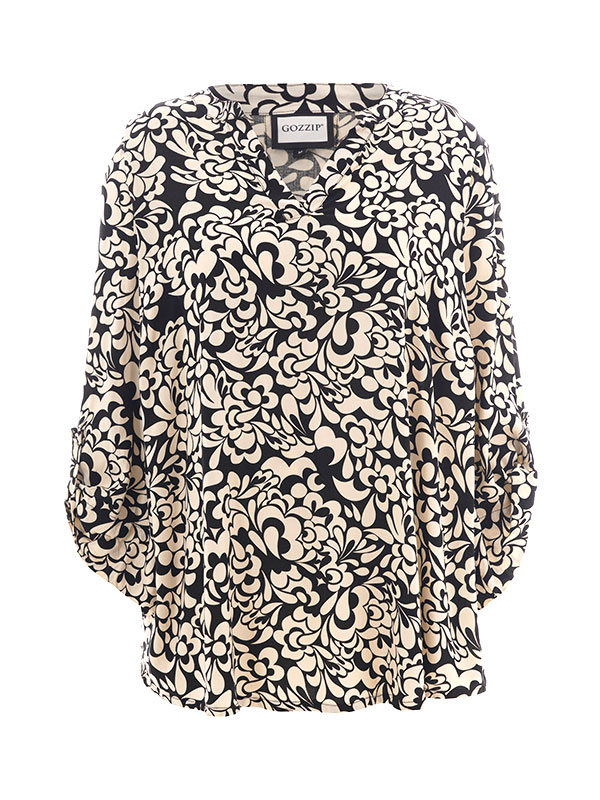 BILLIE - Plus Size Bluse fra Gozzip
