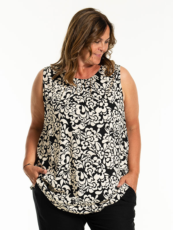 BEATA - Plus Size Topp fra Gozzip