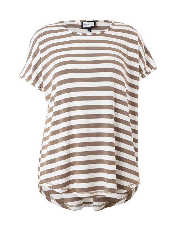 GITTE - Plus Size T-shirt fra Gozzip