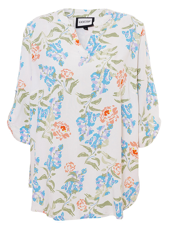 BILLIE - Plus Size Bluse fra Gozzip