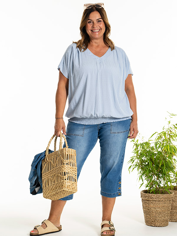 KASSANDRA - Plus Size Bluse fra Gozzip