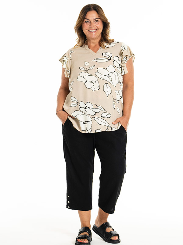 KATHLA - Plus Size Bluse fra Gozzip