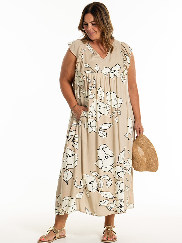 KATHLEEN - Plus Size Kjole fra Gozzip