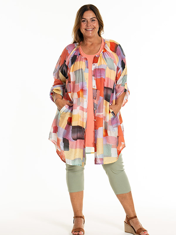 KEZIA - Plus Size Tunika fra Gozzip