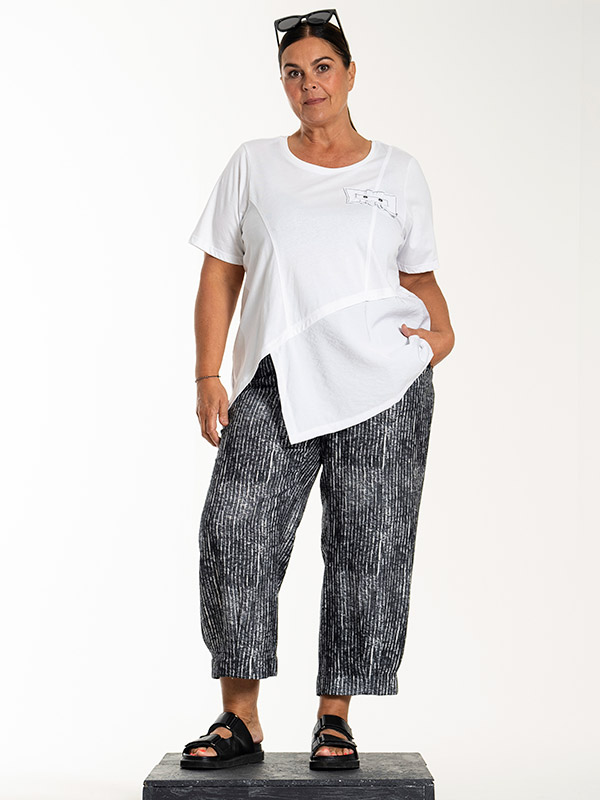 LINNA - Plus Size Bukser fra Gozzip Black