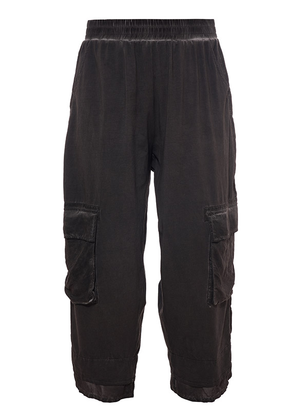 LEANETTE - Plus Size Bukser fra Gozzip Black